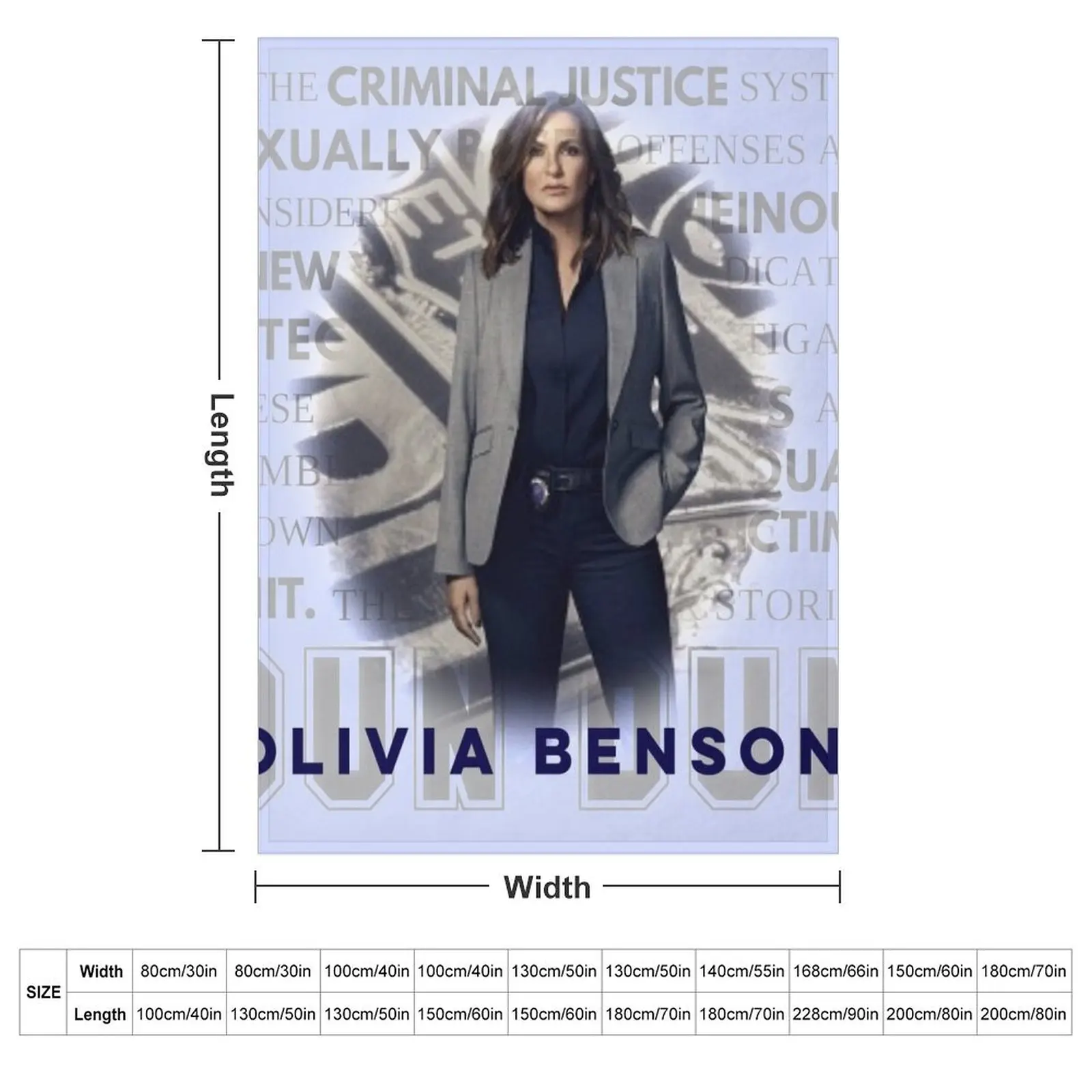 Olivia Benson Throw Blanket Stuffeds Hair Decorative Sofa Tourist Plaid christmas gifts Blankets