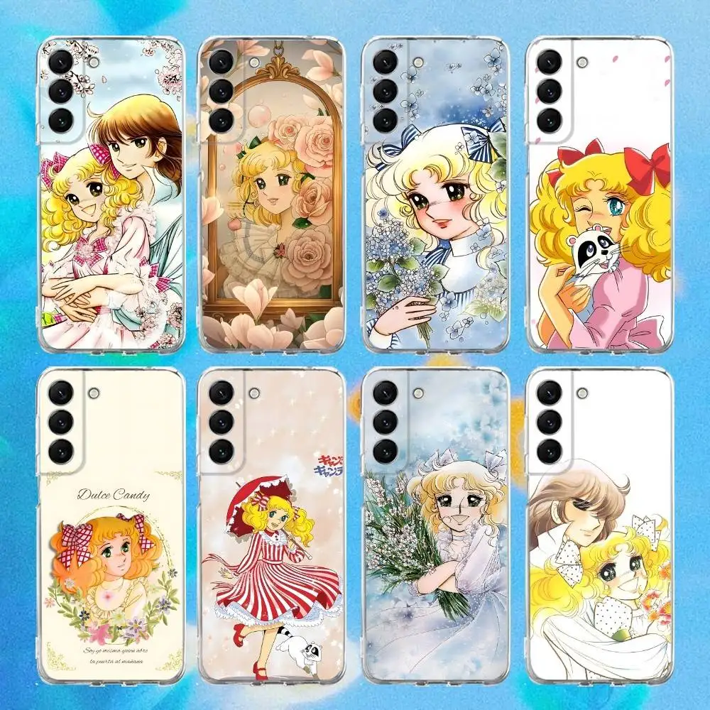 

Силиконовый чехол для телефона Candy Candy Anime для Samsung S30, S23,21,22,20 Ultra, S20 FE lite, S10,9,PIus Note20 Ultra Cover Clear