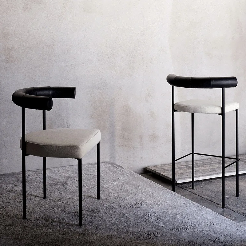 Dining Chair Home Modern Simple Restaurant Single Leisure Chair Hotel Model Room Sofa Back Chair