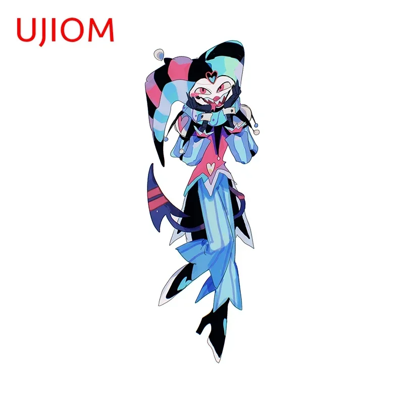UJIOM Fizzarolli Helluva Boss Glove Popular Cartoon Wall Stickers Wardrobe Decal Creative Waterproof Bathroom Accessories