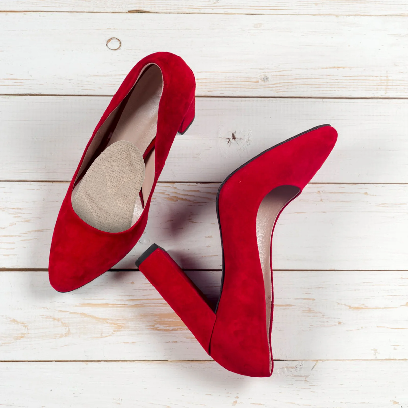 8 قطعة منصات الأمامية عالية الكعب النعال لتخفيف الآلام إدراج حذاء شبكة مريحة دعم القدم نعال تقويم العظام أدوات العناية بالقدم #2