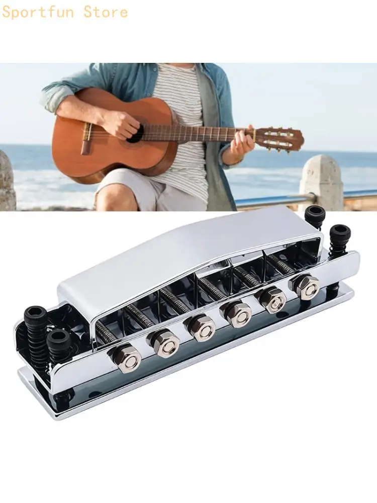 Zinc Alloy Guitar Bridge Cover And Base Plate Adjustable Bridge Guitar Part X7JD
