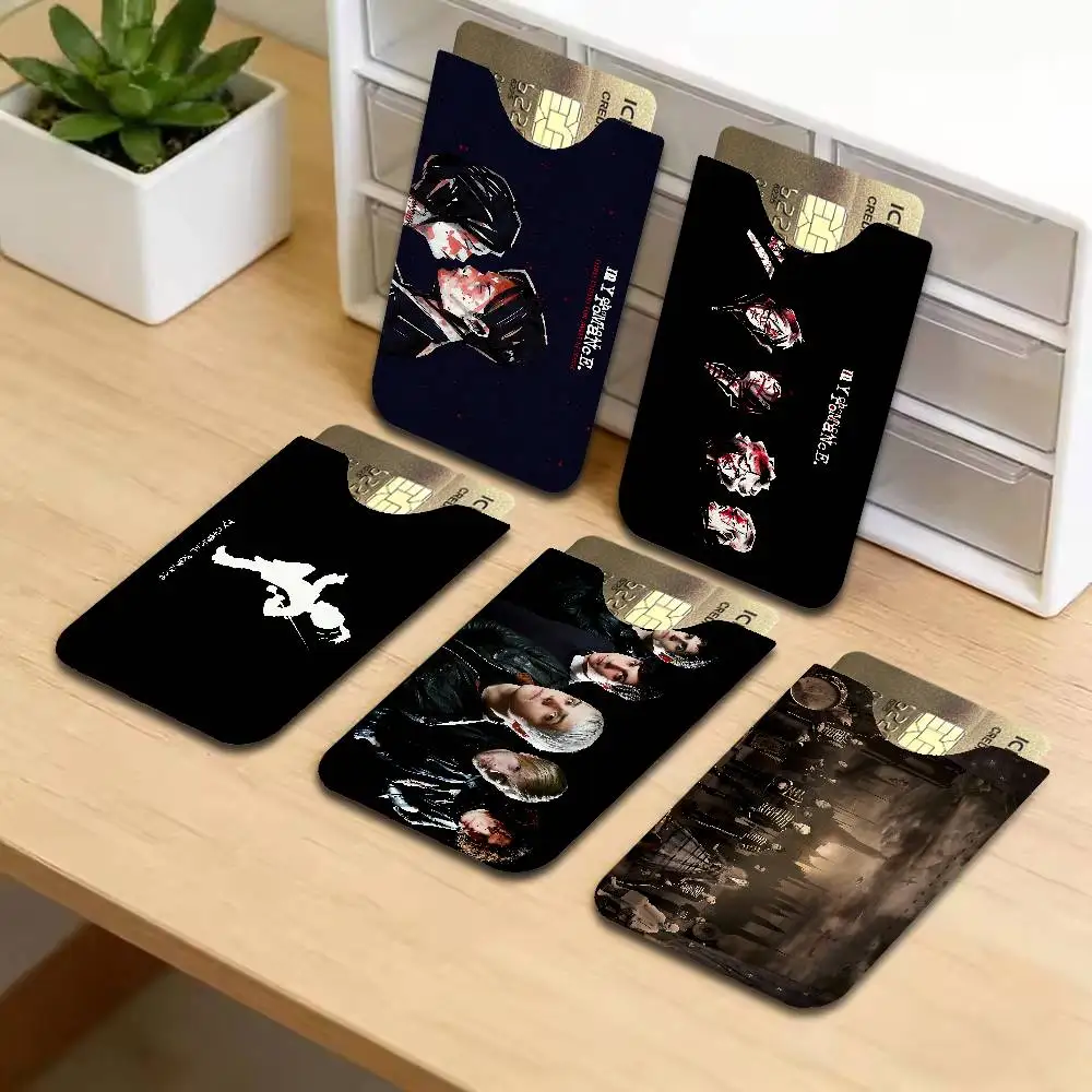 Rock Band My Chemical Romance PU Leather Cardholder Ultra Slim Credit ID Card Organizer Lightweight Business Card Holder