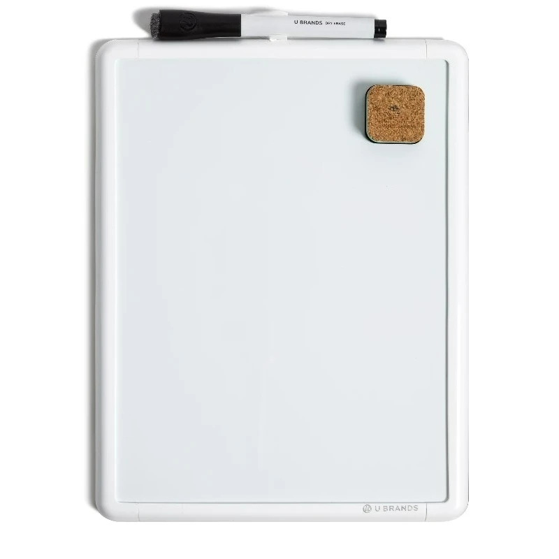 Contempo 8.5 x 11 Magnetic Dry Erase Whiteboard with Durable White Frame