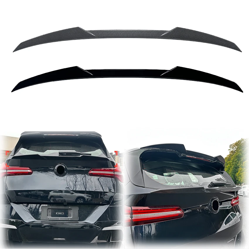 

2025 To Up For BMW X3 G45 Car Rear Mid Spoiler Wing Lip Cover Splitter By High Quality ABS Gloss Black Carbon Look Body Kit