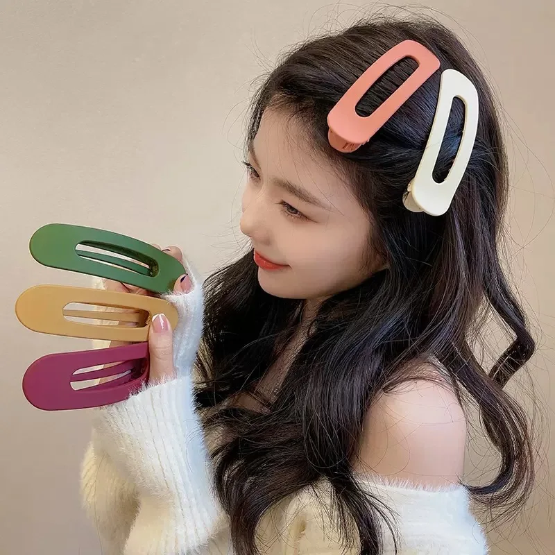 

Frosted hairpin, women's bangs, side clip headgear, back of head, hair grab clip, hair clip, duck bill clip, hair root versatile