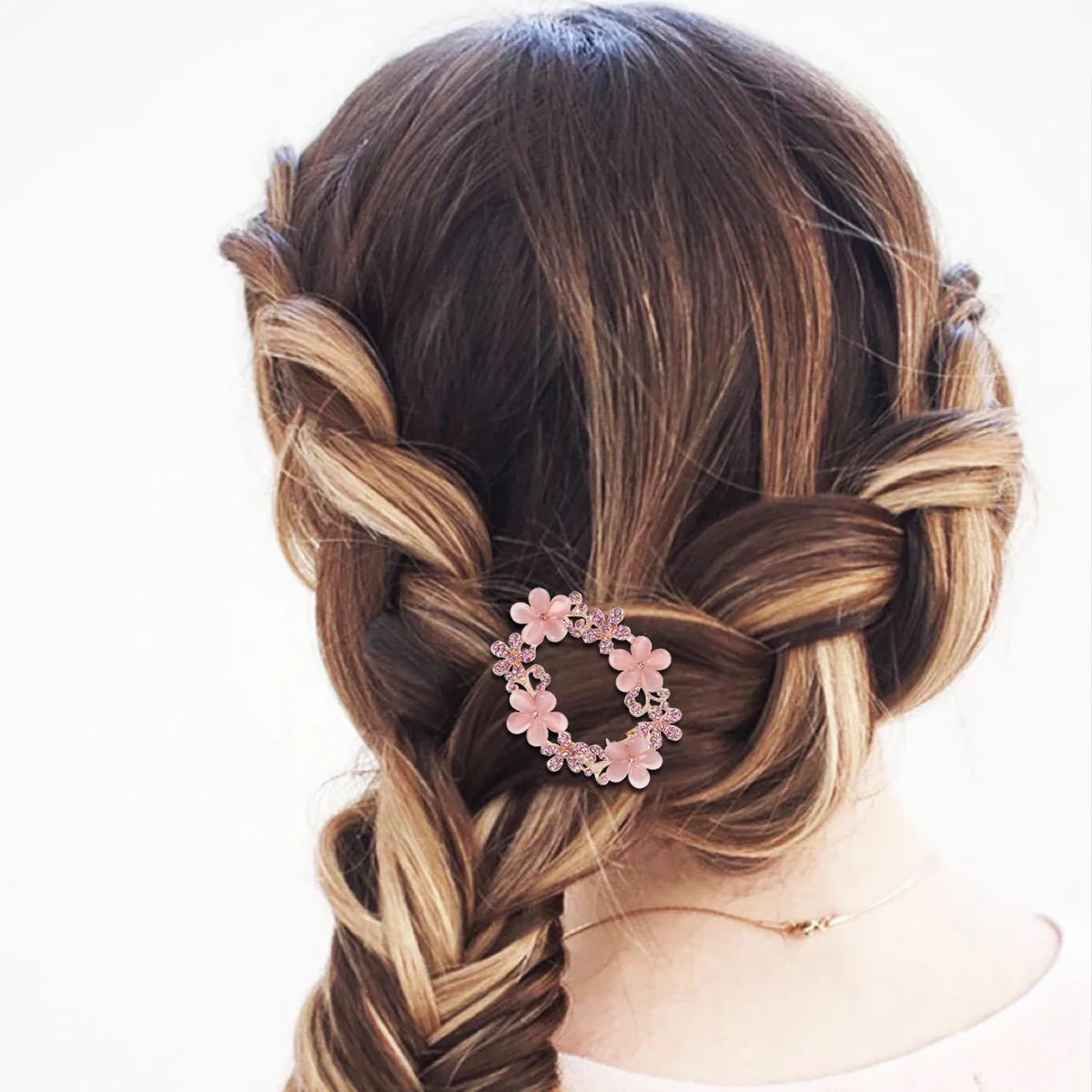 

2Pcs Rhinestone Hairpin Retro Flower Headdress Bobby Pins for Women Hairstyle Accessories Spring Hair Clip Gifts