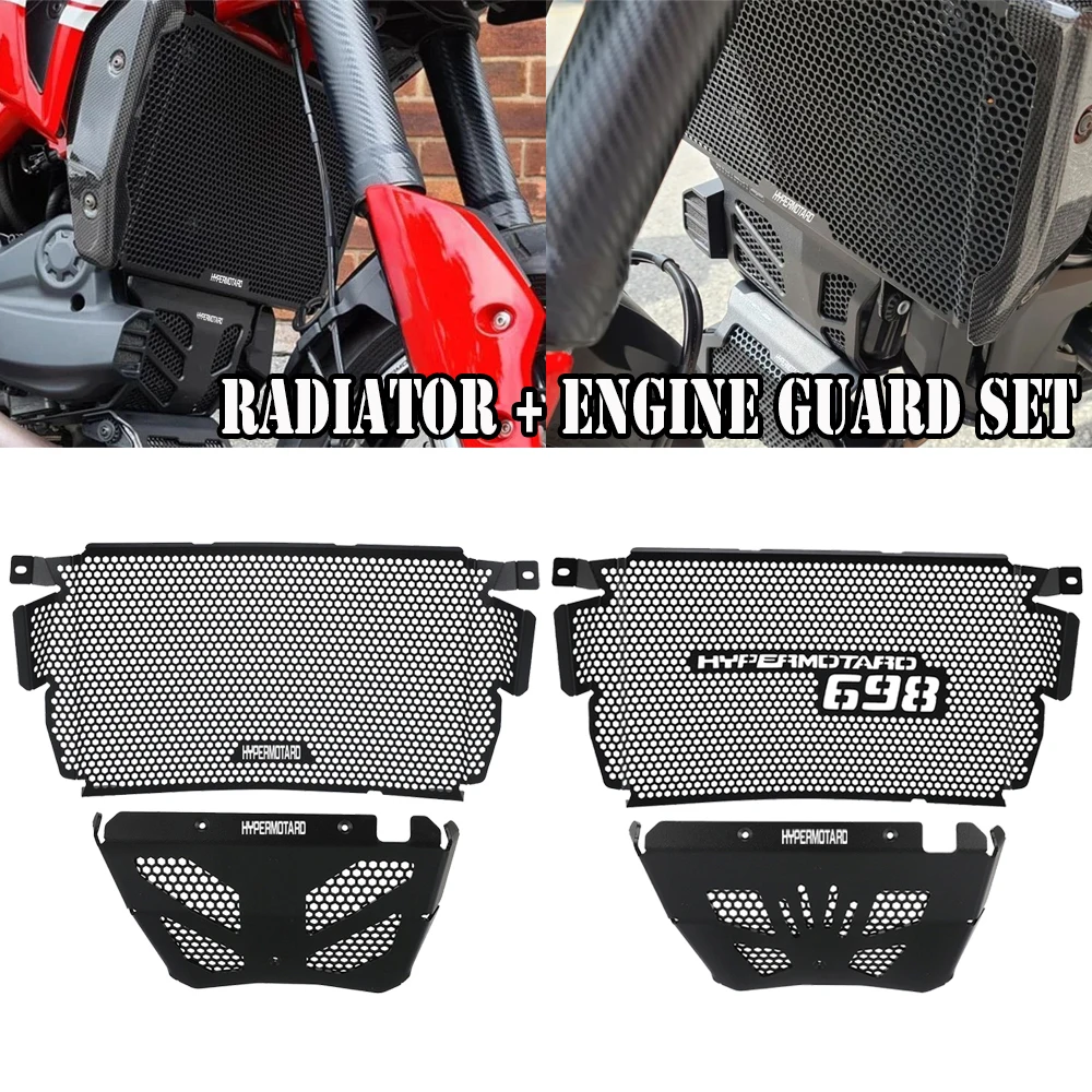 

2025 FOR Ducati Hypermotard 698 Mono RVE Motorcycle Hypermotard698 Radiator Cylinder Head Engine Guard Complete Set 2024-2026