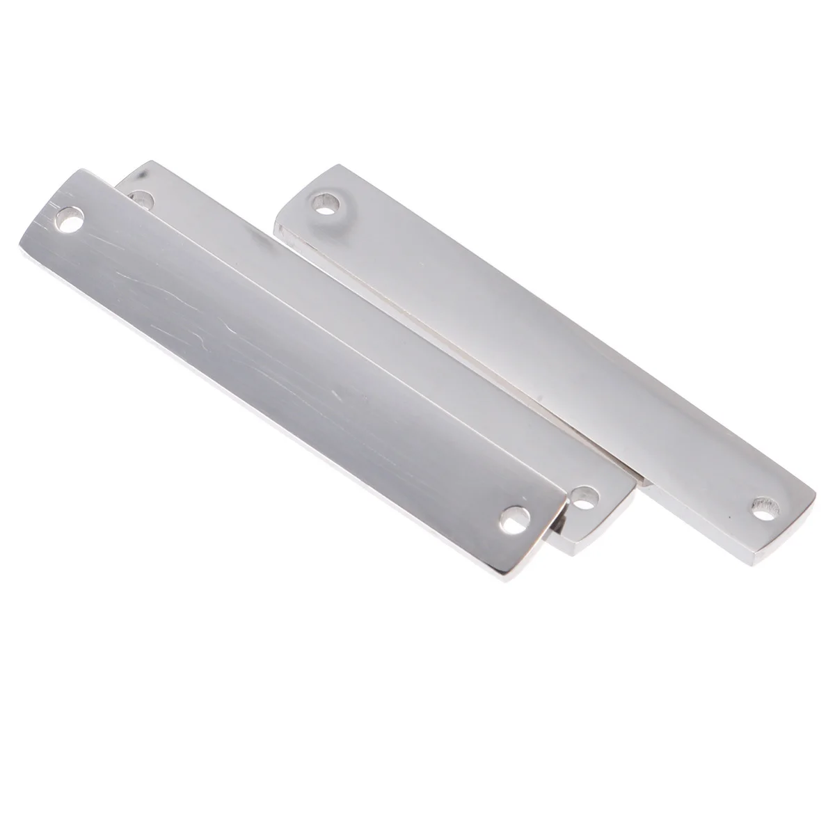 

10Pcs Double Holes Connector Stainless Steel Pendant Mirror Surface for DIY Jewelry Accessories Metal Pendants Hanging