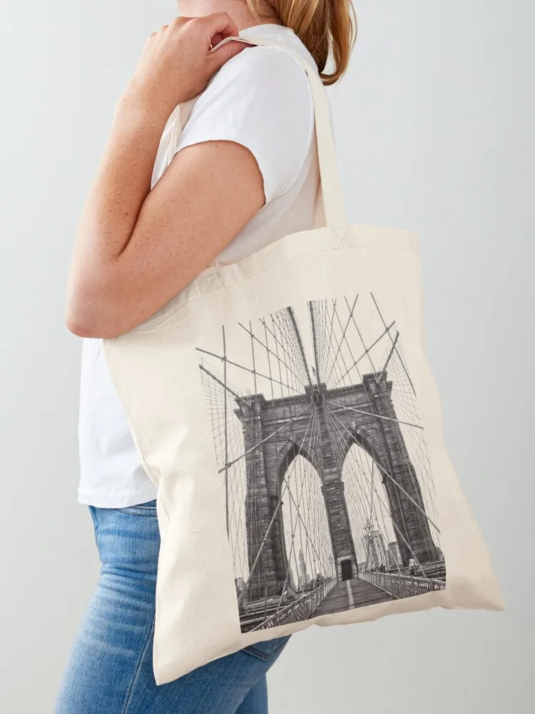 Brooklyn Bridge Tote Bag Women's shopper tote university shopper women canvas Customizable Canvas