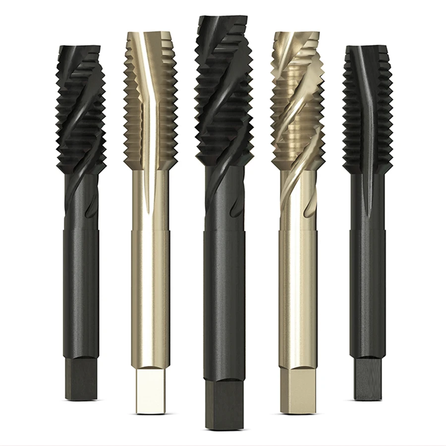 Máquina de torno cnc com cobalto-contendo ponta de parafuso torneira espiral de aço inoxidável torneira especial broca m3 m4 m5 m6 m8m10m12