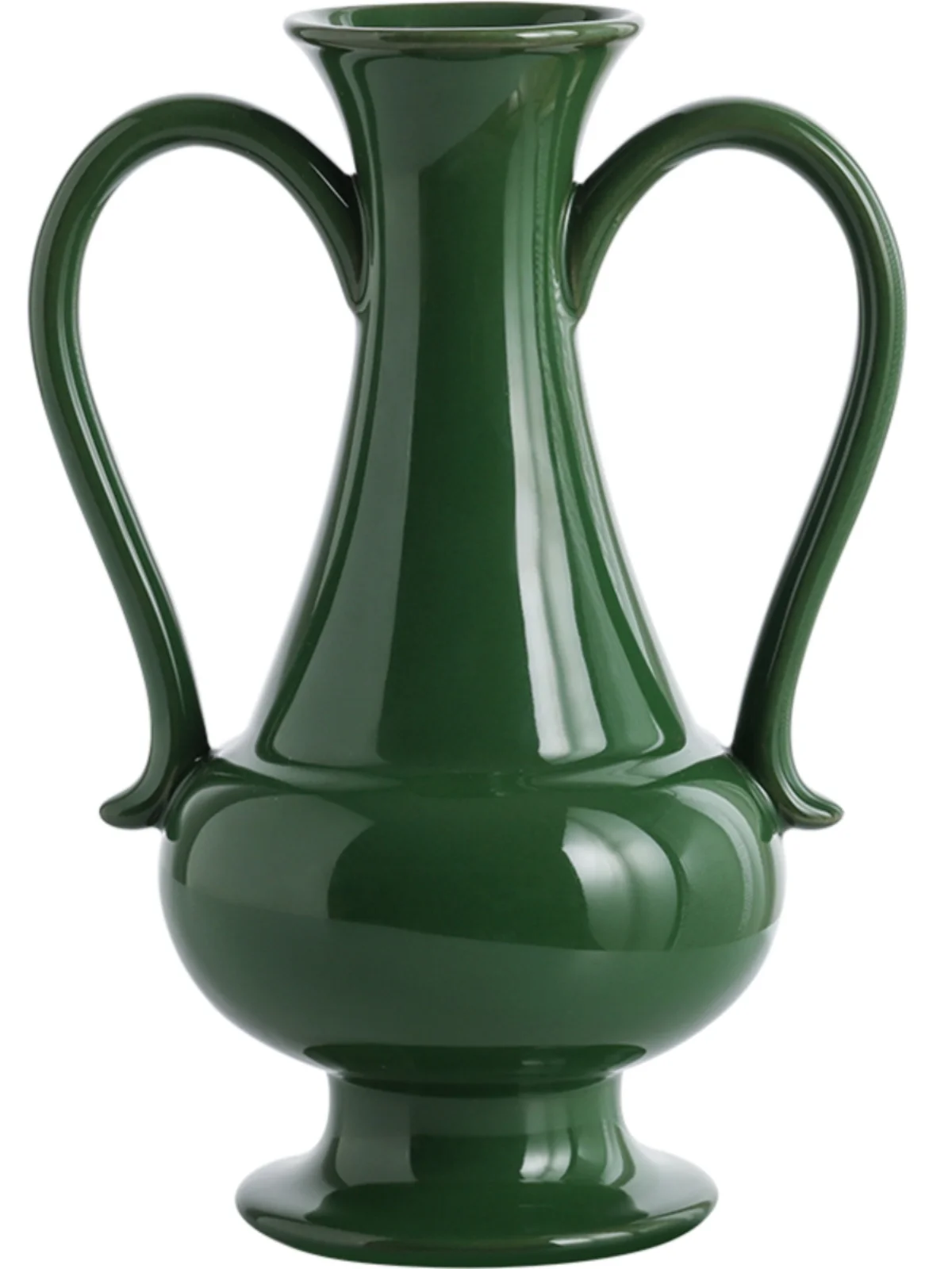 Copenhagen Light Luxury Retro French Ceramic Flower Vase With Advanced Sense Emerald Home TV Cabinet And Living Room Display