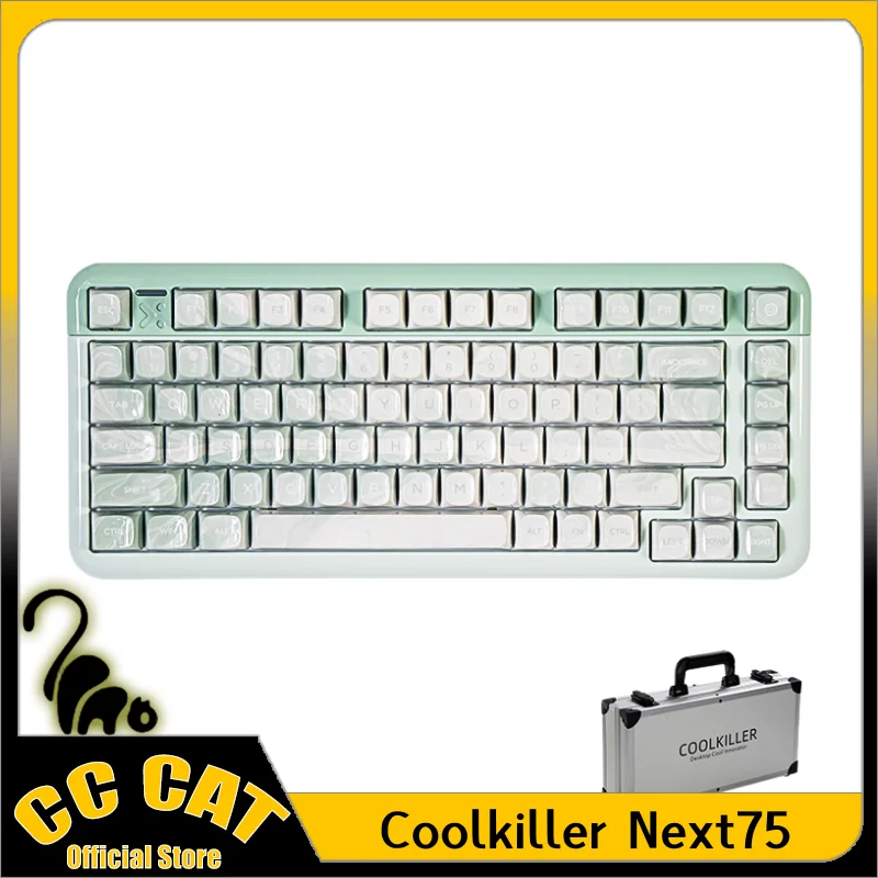 Coolkiller Next75 Mechanical Keyboard 3mode Aluminum Alloy Wireless Magnetic Switch Custom Game Mechanical Keyboard Kit Gift