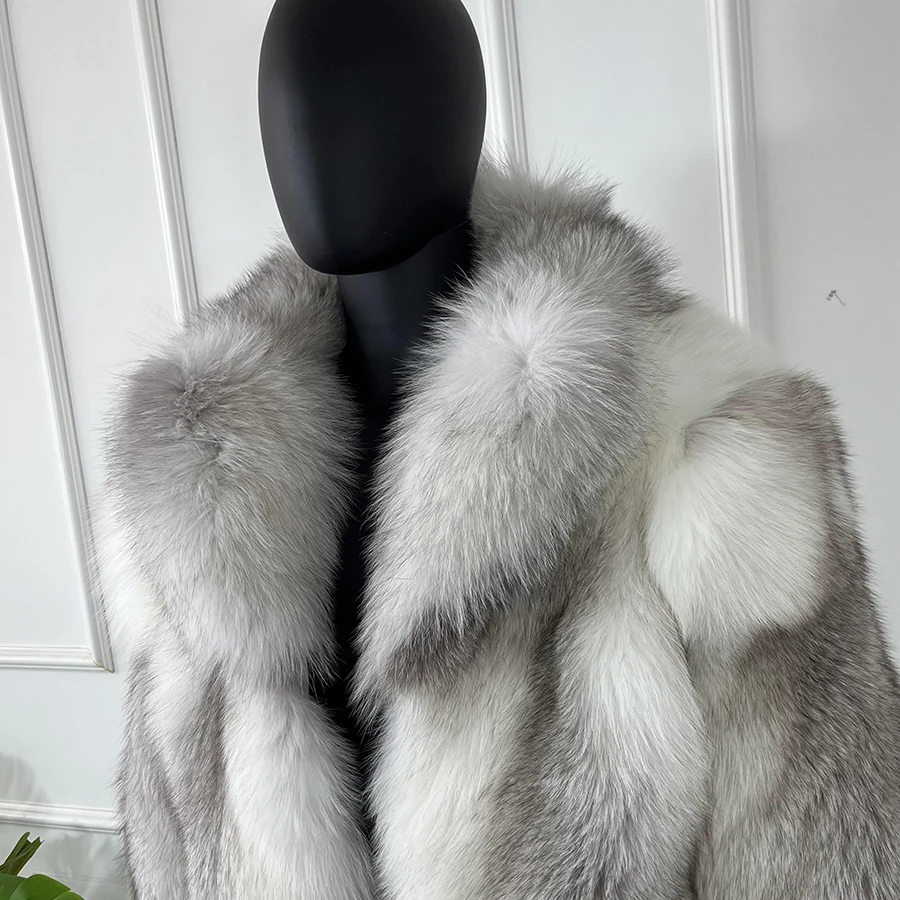 Mens Fur Coat Real Fox Fur Coats Winter Short Fur Jacket Warm Best Selling Genuine Fox Fur Outerwear