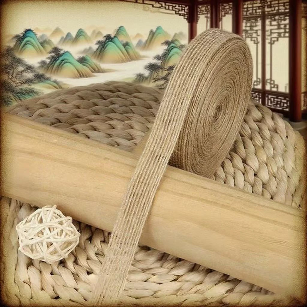 10M/Roll Natural Vintage Jute Burlap Hessian Ribbon With Lace Rustic Wedding Party Decoration DIY Craft Gift Packing Webbing