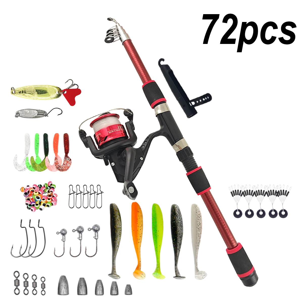 Fishing Pole Set Full Kits Wit - Fishing Equipment Online recensione e prezzo