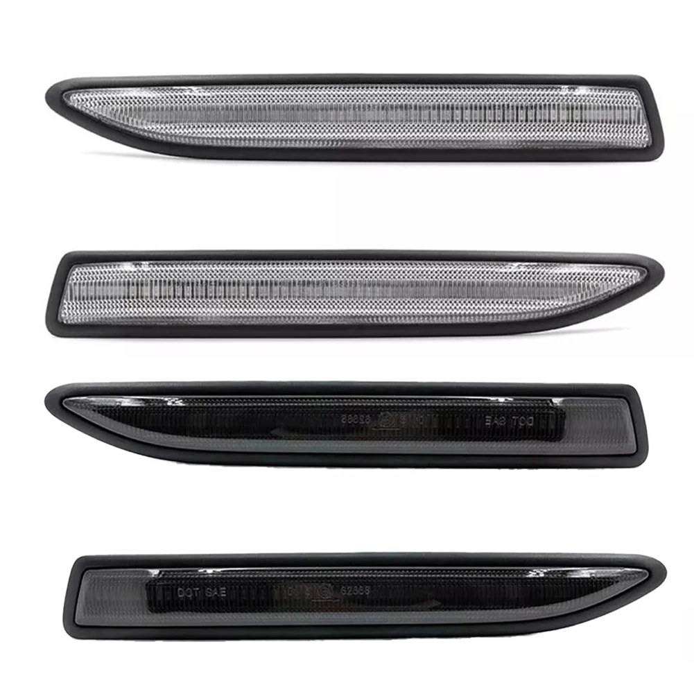 

2 шт. светодиодные динамические боковые указатели поворота для Ford Mondeo MK4 2007-2015, тонированные/прозрачные, с желтым светом, внешние автомобильные фонари