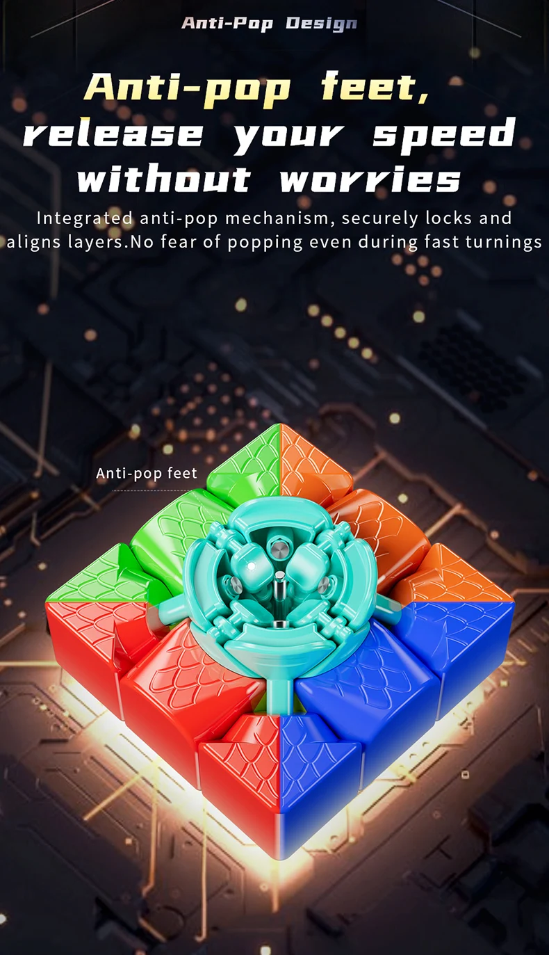 [Picube] MoYu RS3M V5 3x3x3 Magnetischer Zauberwürfel Professioneller Cubo Magic Speed 3x3 Würfel RS3M Moyu Cubing Puzzle Spielzeug – Detail 15
