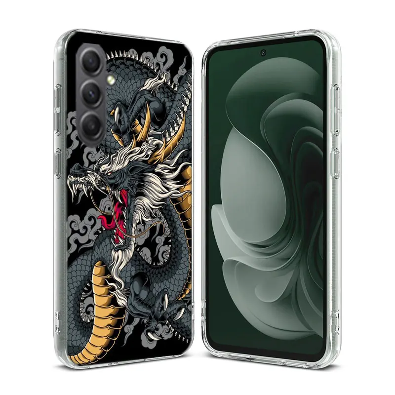 Mighty Dragon Blessing God Cool Phone For Samsung Galaxy A15 A25 A35 A55 A71 A51 A41 A31 A21 A11 M12 M30S M31 M32 M51 M52 J8 J6