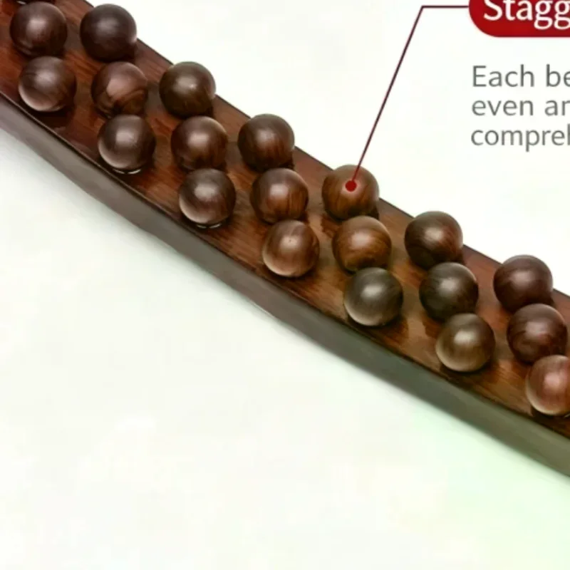 59 Beads Universal Back Massage Tendons Scraping Stick Point Gua Sha Relax Therapy Tool Abdominal Massager(Plastic)