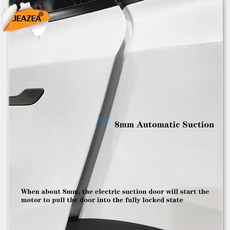 Electric Suction Door Lock for Tesla Model 3 Y S Door Magnet Silence Close Anti Pinch Automatic Soft