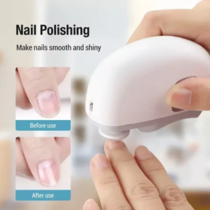 Rechargeable Automatic Nail Clipper Electric Safe Nail Grinder Kids Adults Anti-Pinch Nail Drill Machine Manicure Pedicure Care