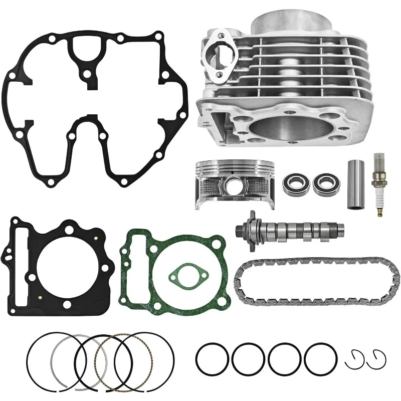 

89mm Big Bore Cylinder Top End Rebuild Kit Motor for Honda XR400R 1996-2004 TRX400X 2009-2014 TRX400EX 1999-2008 12191-KCY-673