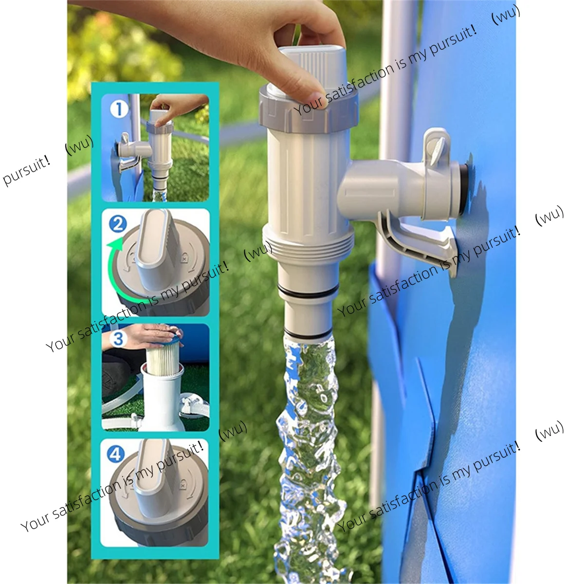 Pool Hose Bracket & Piston Valve Replacement Parts for Above Ground Swimming Pools