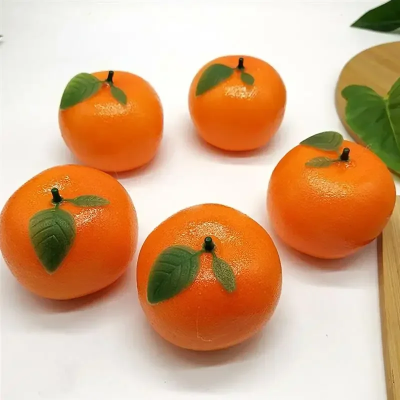 Orange Accessories for Home Artificial Fruits Mandarin Oranges Model Decor Simulation Decorative Fake Mini Decorative Figurines