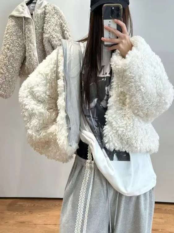 

Korean Sle Winter Hooded Faux Fur Cotton Jaet Women's Faionable Youthful Plu Cotton Coat Warm Comfortable New Arrival