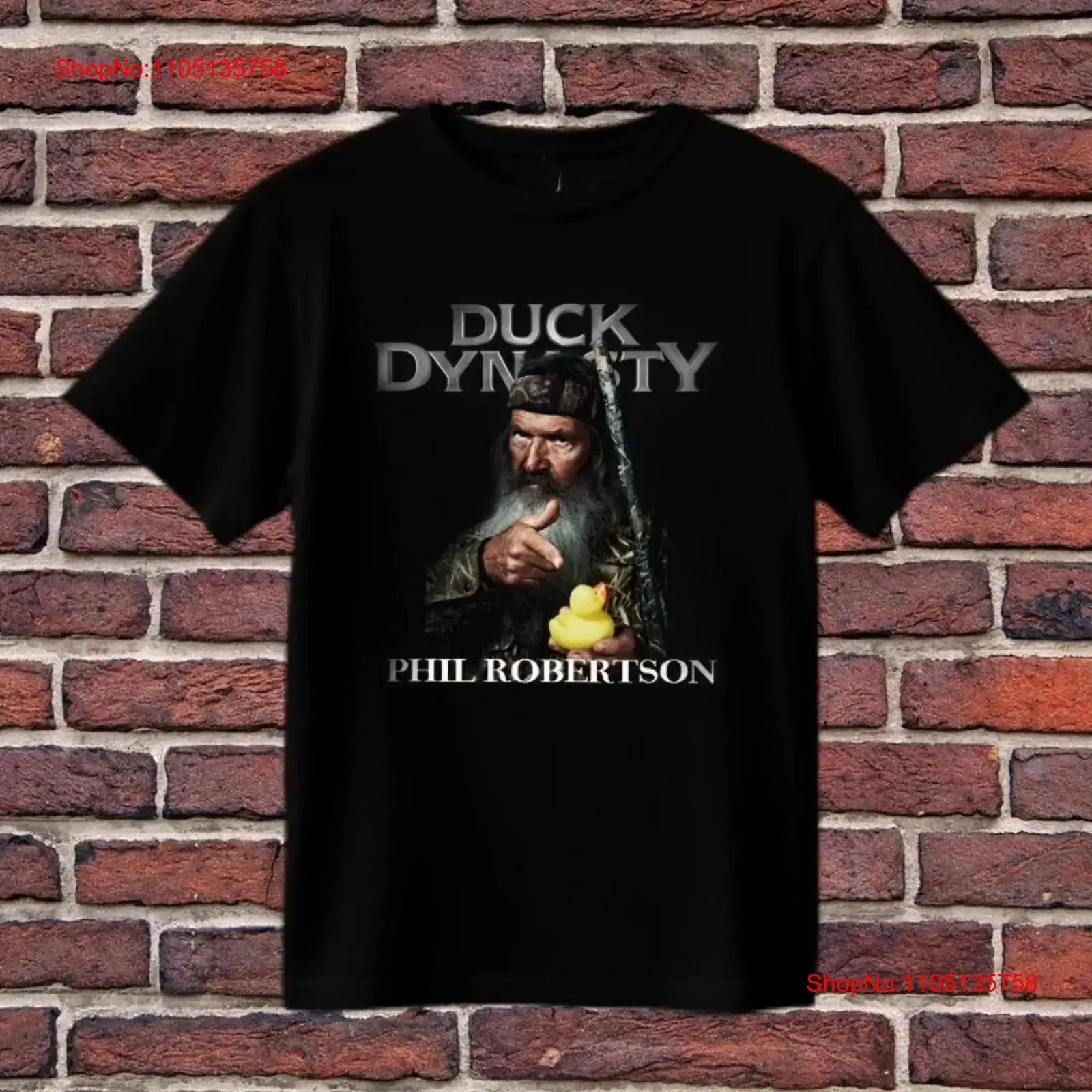 Phil Robertson Duck Dynasty Tribute REST IN PEACE Cotton T Shirt vintage Washed Top For Everyday Wear Versatile Stylish
