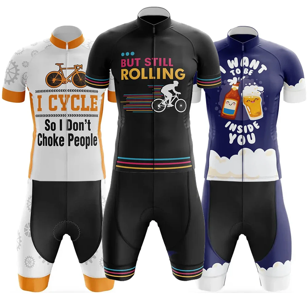 

... But Still Rolling Мужской комплект для велоспорта Джерси для шоссейного велосипеда Maillot in My Head Быстросохнущие шорты Ropa Ciclismo Комплект одежды для велосипеда
