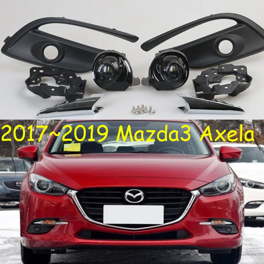 Video Car Flashing DRL For Mazda 3 Mazda3 Axela2017 2018 2019 LED DRL Daytime Running Lights Daylight Fog light cover