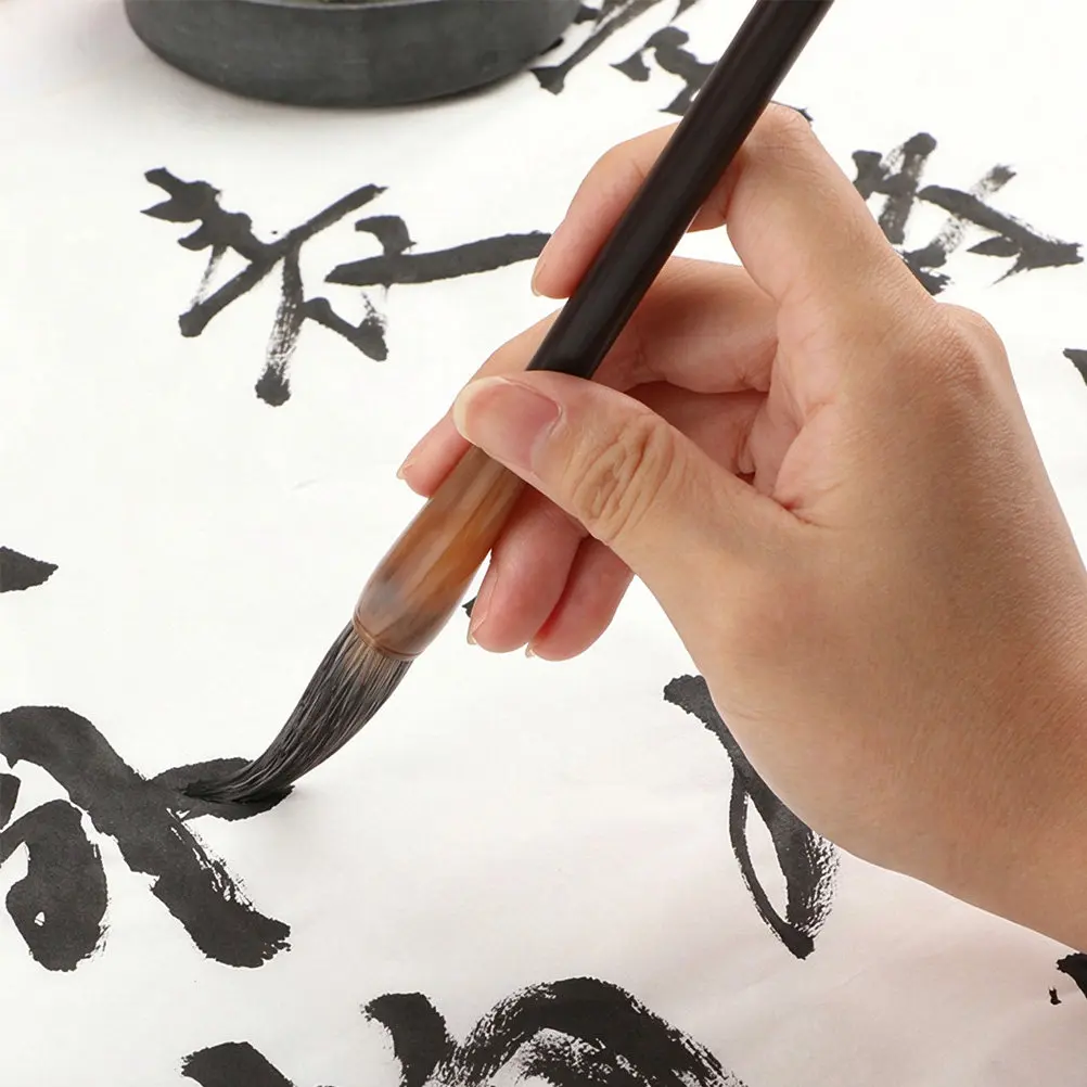 3Pcs Calligraphy Pen Brush Set Professional Grade Chinese Writing Brush for Teachers Students Artists Watercolor Drawing