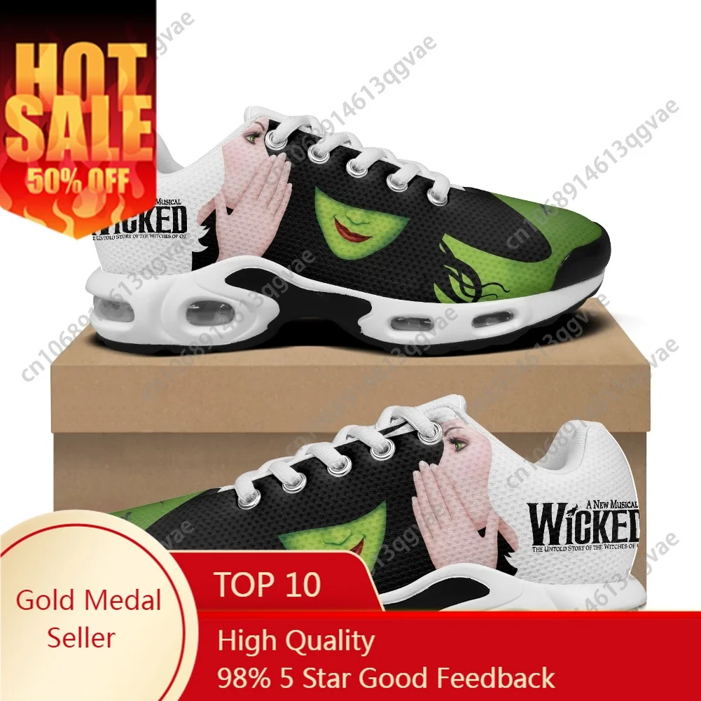 

WICKED He Musical Elphaba Witch Air Cushion Sneakers Mens Womens Teenager Sports Shoes High Quality Custom Made Mesh Sneaker