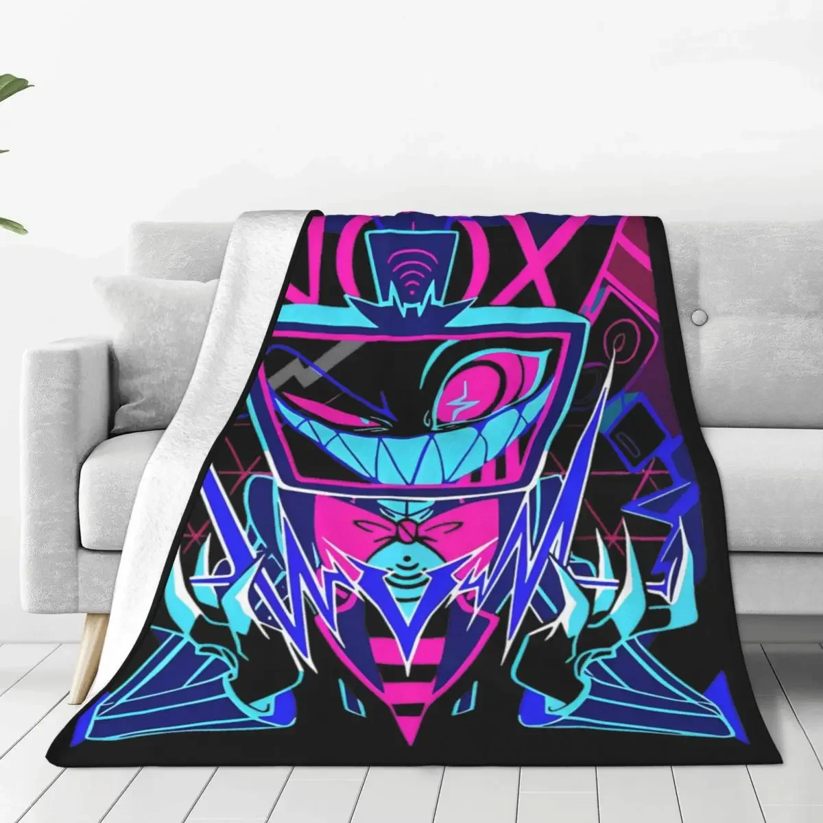 Vox Hazbins Hotels Game Flannel Throw Blankets Funny Breathable Bedspread for SpringAutumn  Home Textile