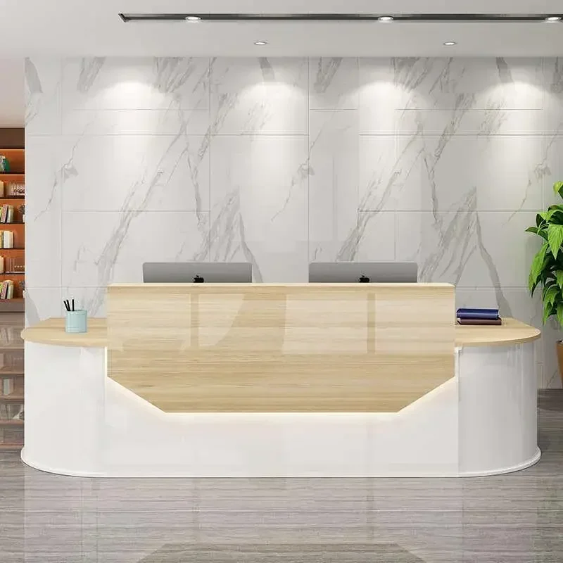 Black Minimalist Reception Desks Multifunctional Modern Counter Design Reception Desks Stylish Front Mostrador Bar Furniture