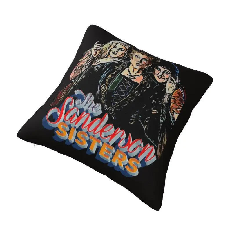 Custom Hocus Pocus Sanderson Sisters Halloween Modern Throw Pillow Cover Cushions Cover for Sofa