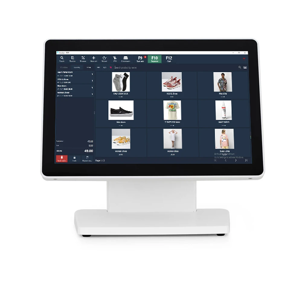 ATU&UTV14 Inch Touch Cash Register All in One Win10 System POS Machine for Restaurant, Supermarket  HS-ST54