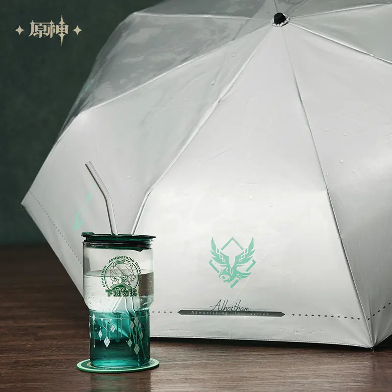 

Official MiHoYo Genshin Impact Alhaitham Theme Impression Series Foldable Sun Umbrella Changes Color When Wet Figures Gift
