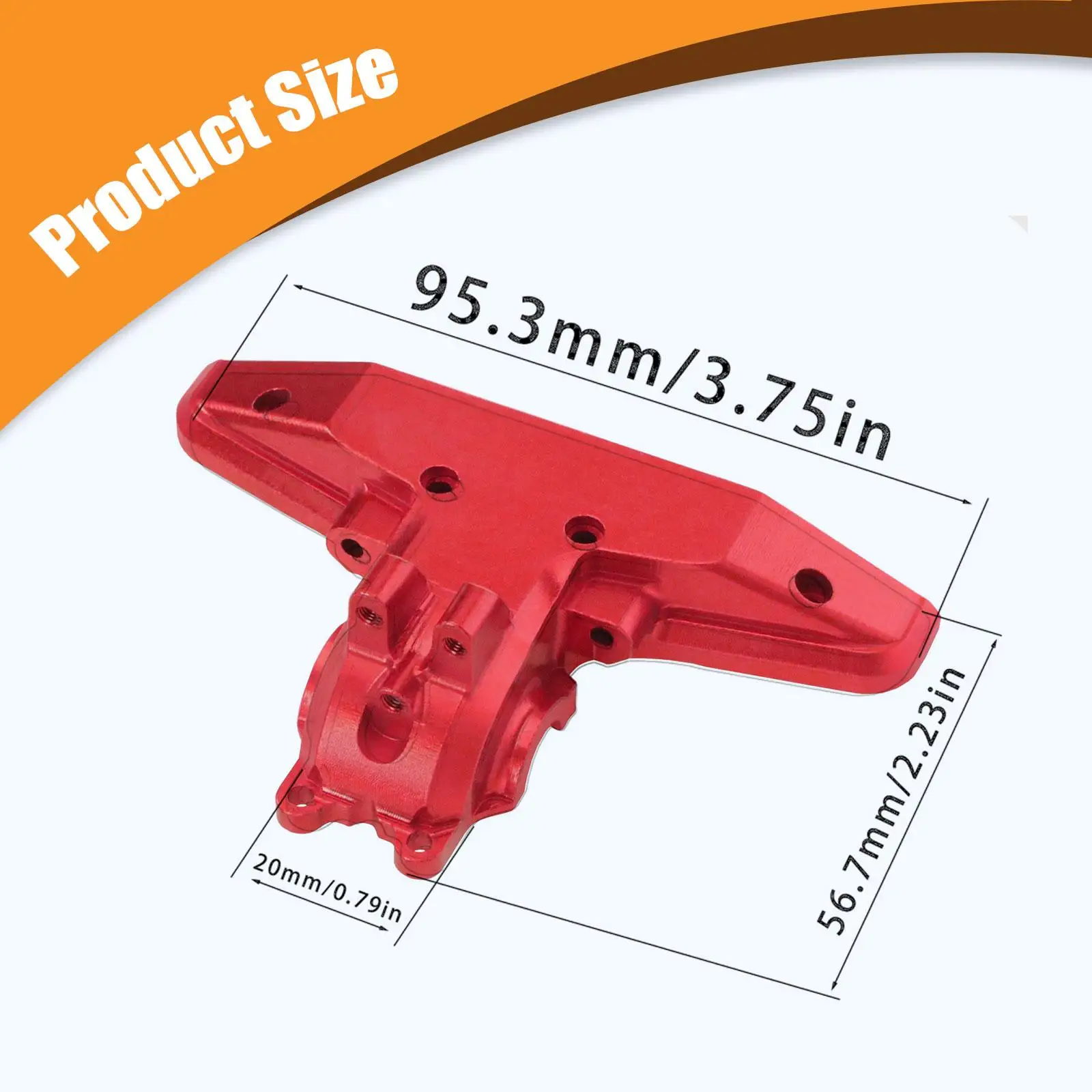 1/16 rc capa da caixa de velocidades traseira do carro, substituir metal traseiro superior diferencial caso capa, peça do carro rc para c8805 1/16 rc carro diy acessório