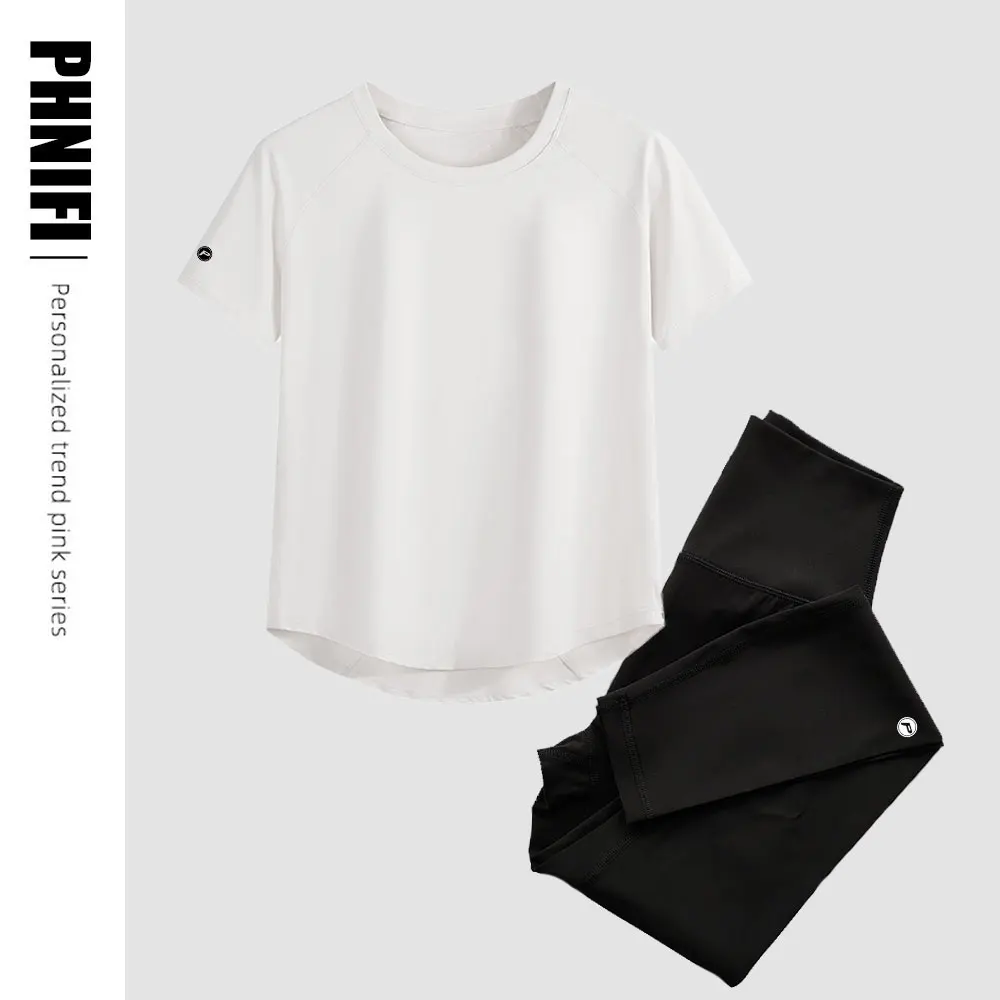 Brand Short Sleeve T-shirts Fitness Yoga Running T-Shirt Gym Workout Quick Dry Stretchy Tees Tops Gym Breathable Sport Suit