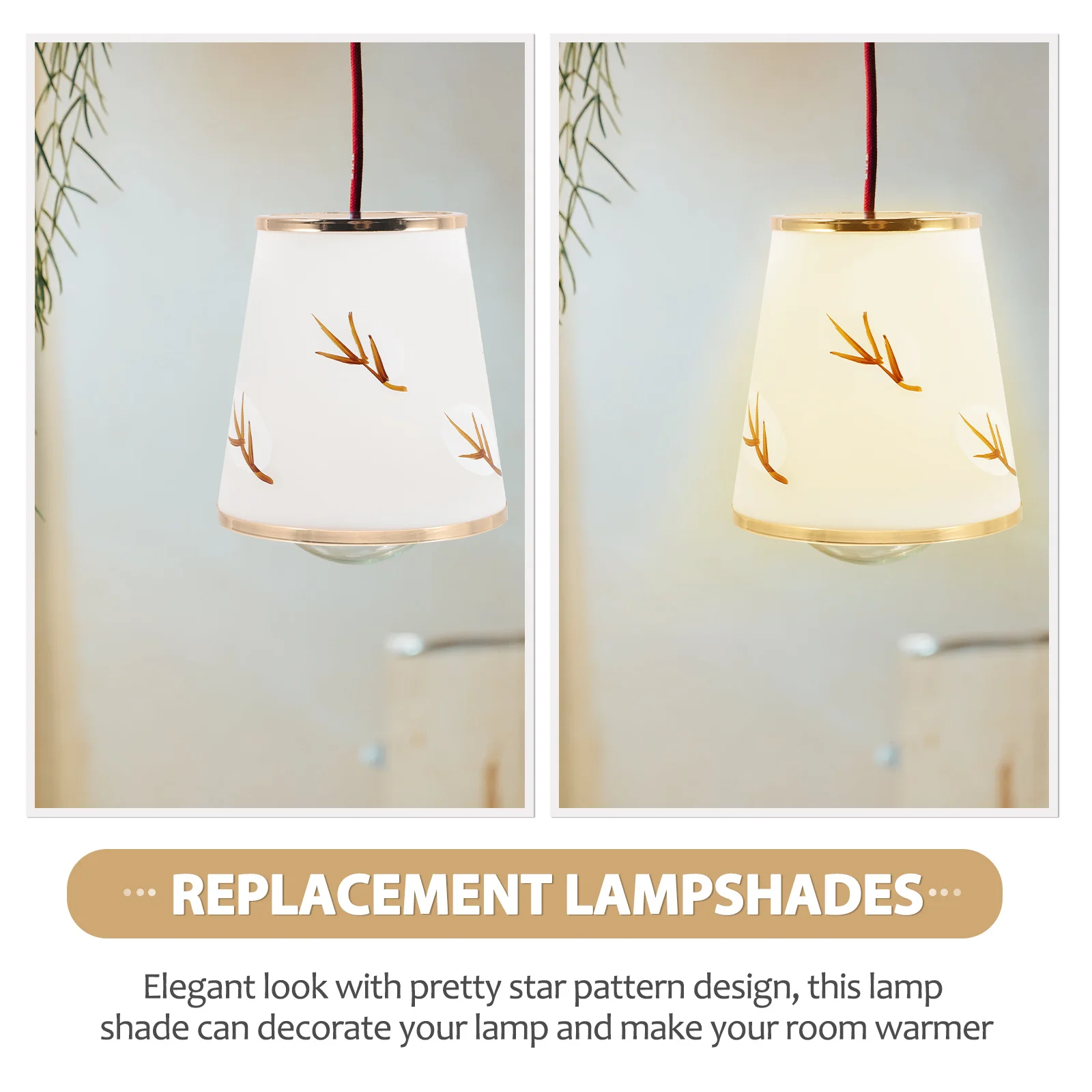 

Glass Lamp Shade Replacement Cover for Table Desk Bedside Lamp Warm Lighting Decorative Fixture Accessory