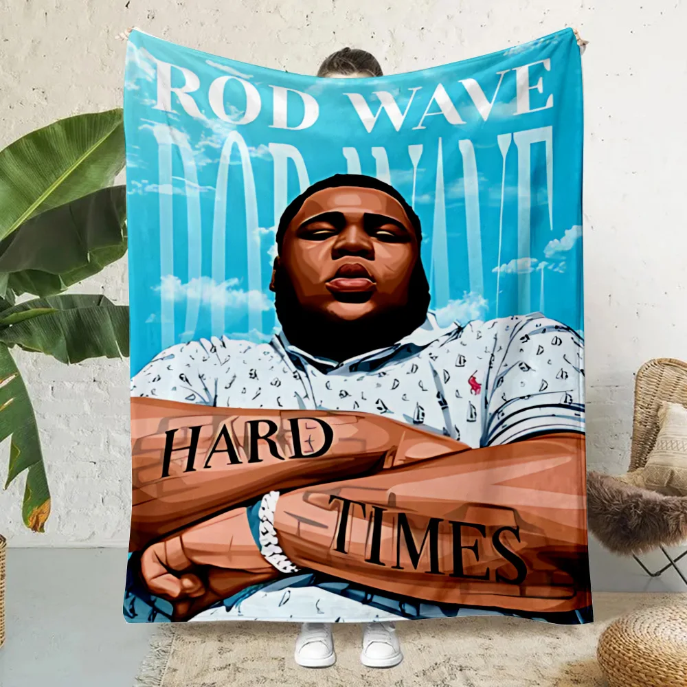 Rapper Rod Wave Pop Singer Printed Blanket Picnic Blankets Warm Blanket Soft and Comfortable Blanket Home Travel Birthday Gift