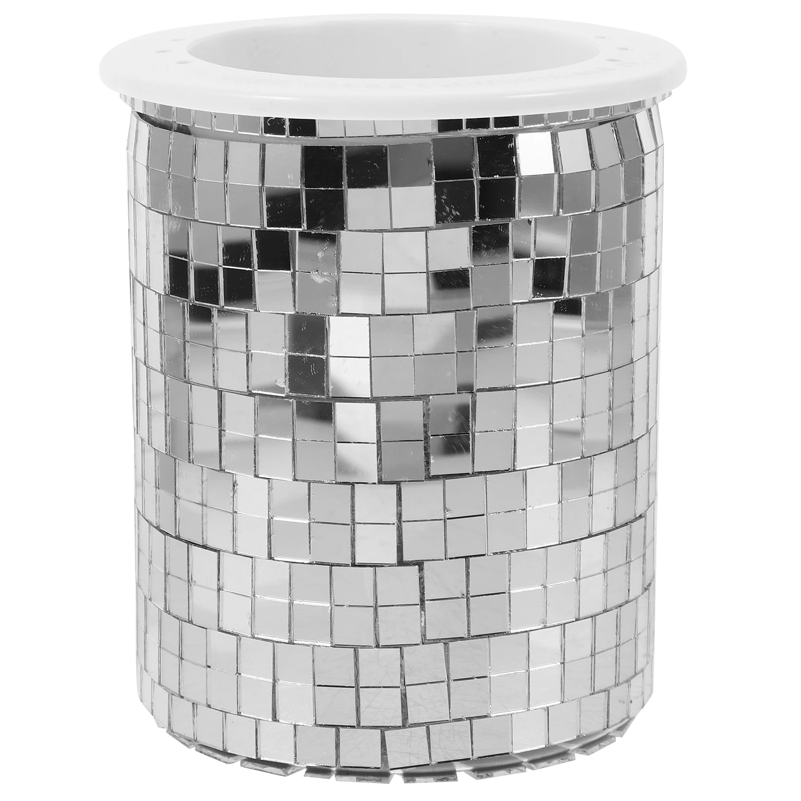 

Disco Flowerpot Makeup Holder Plant Pots for Plants Mirror Planter Brushes Succulent Desktop