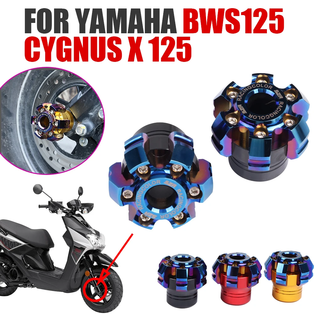 Dla YAMAHA BWS125 BWS 125 Cygnus X 125 CygnusX 125 X125 akcesoria motocyklowe oś pokrywa Cap przedni widelec puchar suwak ochrony