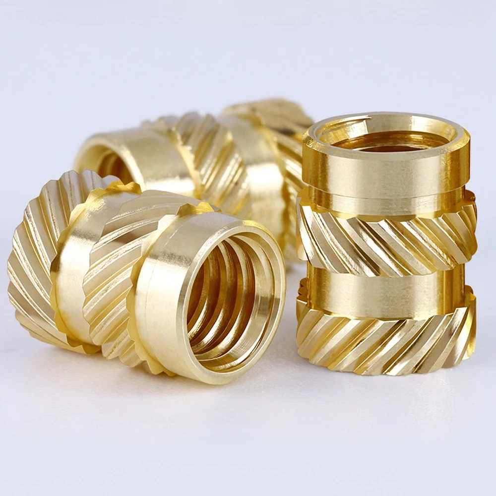 M3 M4 M5 Nut 3D Printer Parts Heat Set Threaded Insert Brass Nut Hot Melt Knurled Inserts Double Twill Embedment Copper Nuts