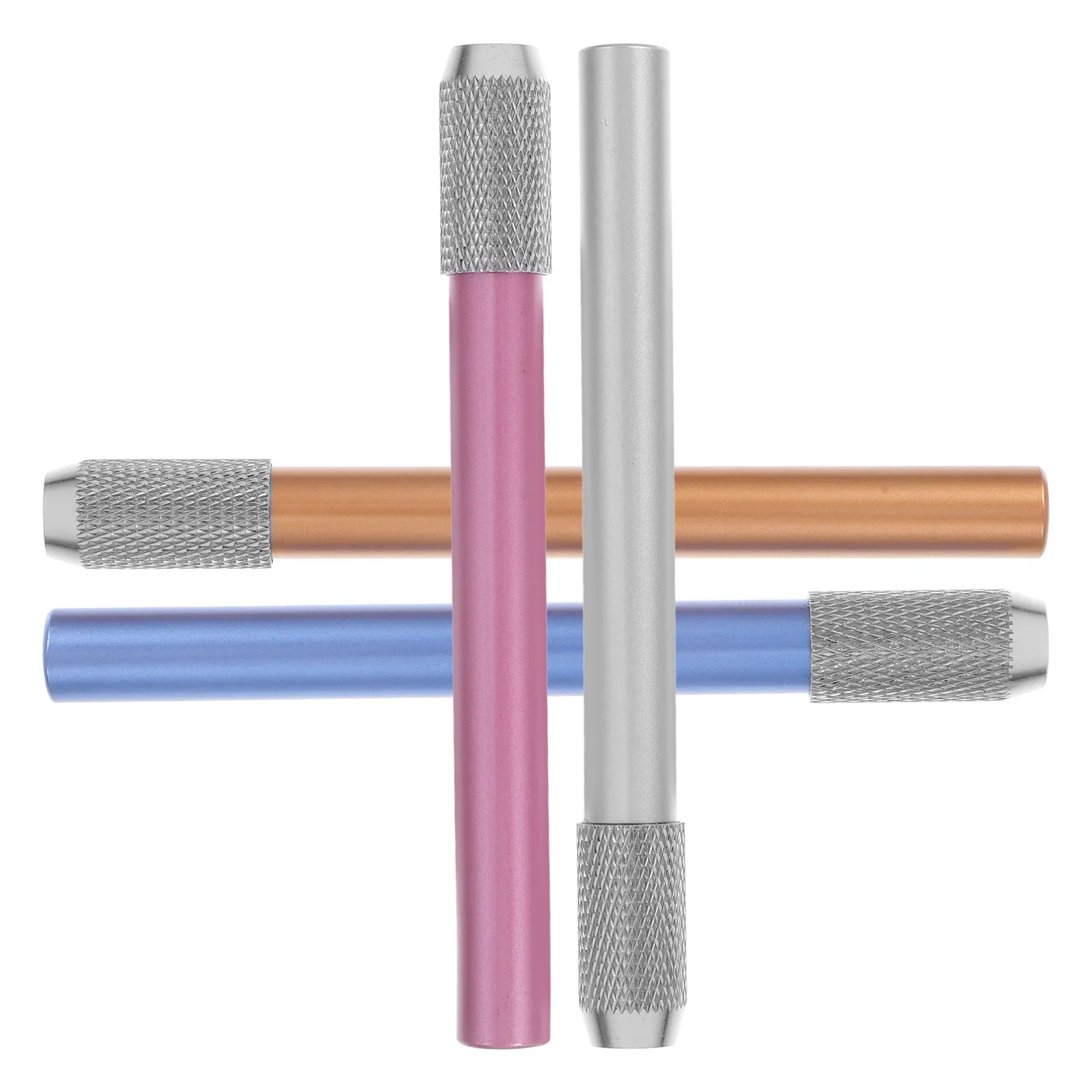 4Pcs Pencil Extenders Metal Writing Lengtheners for School Office Supplies Artists Students Pencil Holders Metal Pen Extender