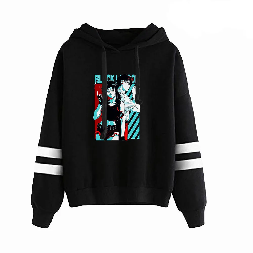 2022 Anime Hoodies BLACK LAGOON Revy  hoodie Sweatshirts Men Woman Fashion Solid fleece Hip Hop Hoody Male Brand Casual Clothes