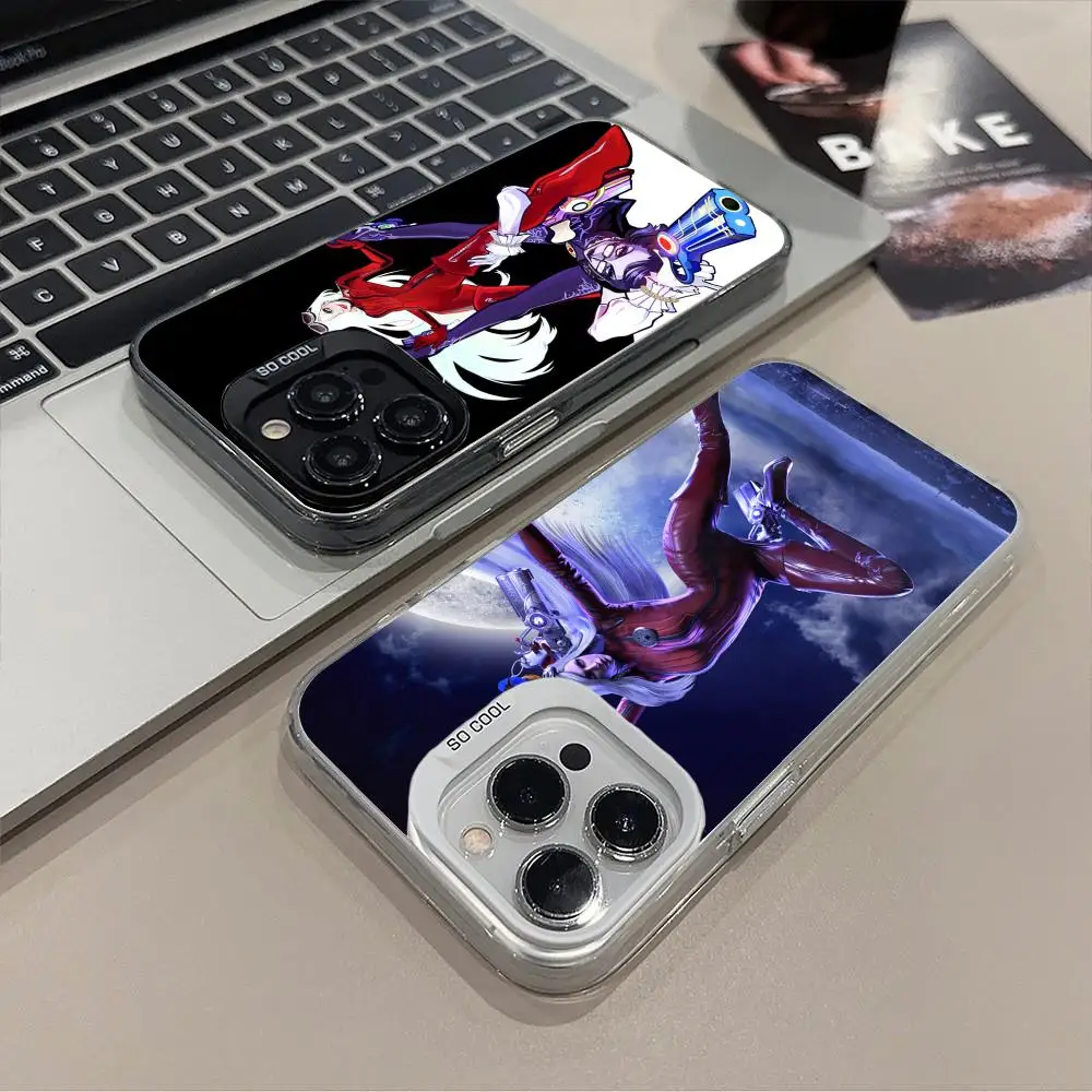 

Bayonetta Jeanne Phone Case for iPhone 17 16 15 14 13 12 11 X XR XS Air Pro Max Plus Black Colorful Silver Cover